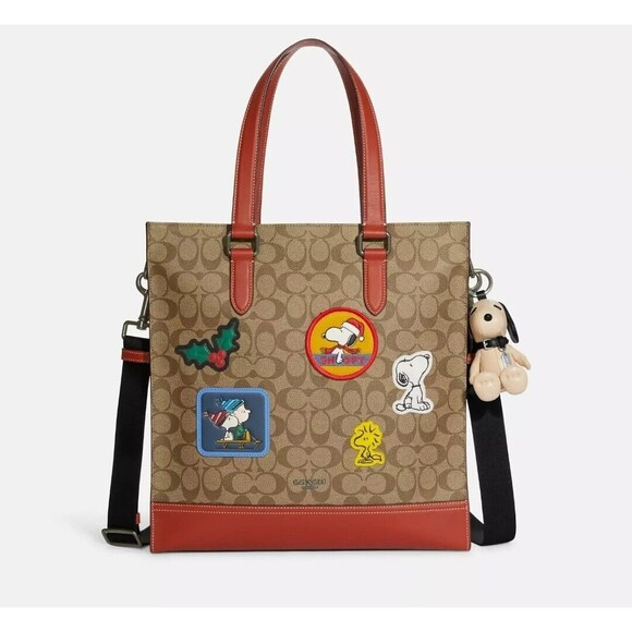 Coach X Peanuts Snoopy Collectible Bag Charm/ Keychain Ivory - Nwt - Picture 2 of 7